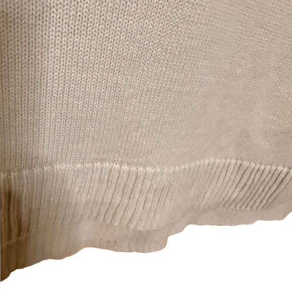 Nic + Zoe Blanket Stitch Cashmere Blend Sweater in Light Blue Size XS - Picture 8 of 13